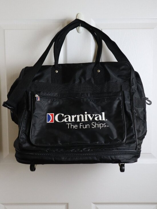Carnival Handbags - Carnival Cruise Lines Rolling Expandable Weekend Duffle Tote Roller Bag Luggage
